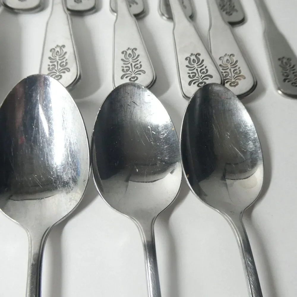 Oneida Village Pfaltzgraff Stainless Flatware Vintage 47pc Lot